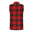 thumbnail image 4 of QUNYINEY Plaid Button Down Shirts for Women Collared Sleeveless Casual Tops Loose Shirts, 4 of 6
