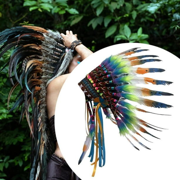 de plumas artificiales Adultos Diadema de artesanía para baile de fiesta de roles Dance de fiesta