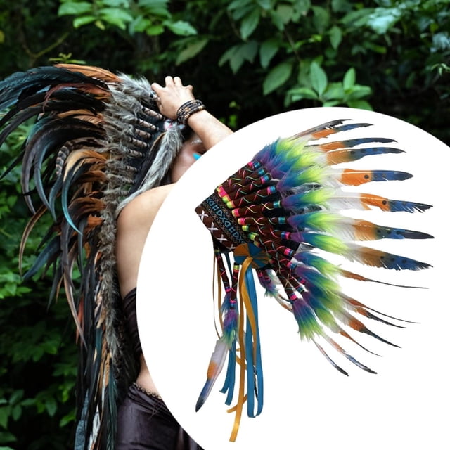 de plumas artificiales Adultos Diadema de artesanía para baile de fiesta de roles Dance de fiesta