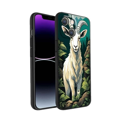 Mountain-Goat-316 Phone Case, Designed for iPhone 14 Case Soft Silicon for women girls boys wife gift,Shockproof Phone Cover
