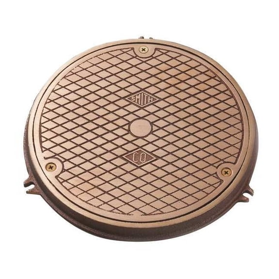 Jay R. Smith Manufacturing Round Floor Cleanout, Nickel Bronze, 8" 4810-08PB