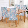 thumbnail image 2 of Yayeee 4 Pack Dining Chair Covers Stretch Parson Chairs Slipcovers Seat Protector, Beige Art Pattern, 2 of 6