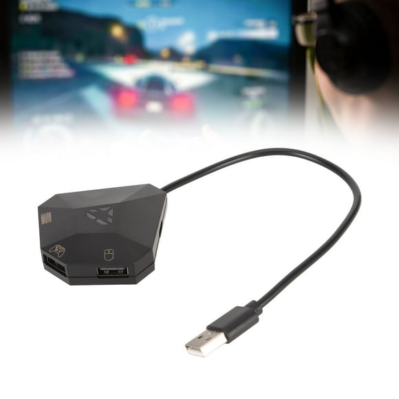 Adaptateur de Contrôleur de Jeu, Durable Améliorer le Jeu Amusant Clavier Portable Bouton de Réinitialisation de l'Adaptateur de Souris pour la Console de Jeu