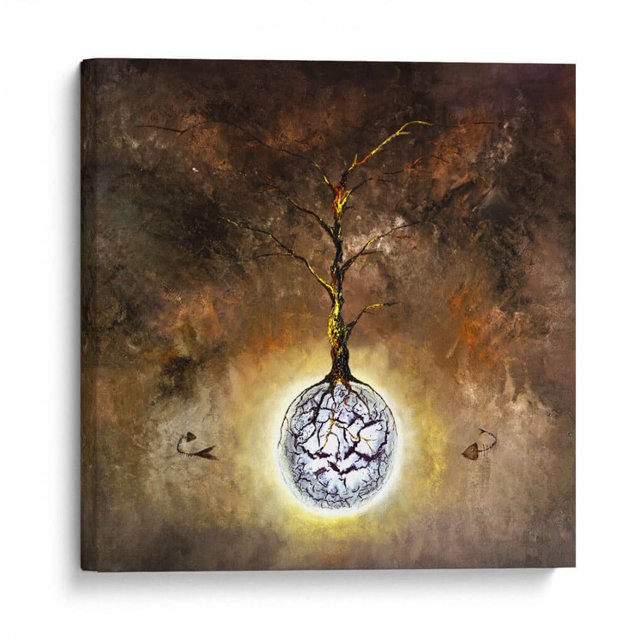 Cuadro decorativo - Tierra Viva, Mauricio Silerio 30x30 Canvas Lab Abstracto,