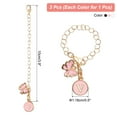 thumbnail image 2 of 3 Pcs V Letter Charm Accessories for Tumblers with Handle, Heart Shape Butterfly Letter Charm, Black, White, Pink, 2 of 6