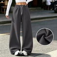 thumbnail image 2 of VV AVEORS Barrel Sweatpants Women Wide Leg Fleece Pants Baggy Sweat Pants High Waist Lounge Pants Active Joggers Workout Gym Dark Gray S, 2 of 9