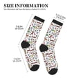 thumbnail image 3 of Bingfone Compression Socks for Women and Men Long Socks for Running Athletic Cycling Nurse- Retro Style, 3 of 7