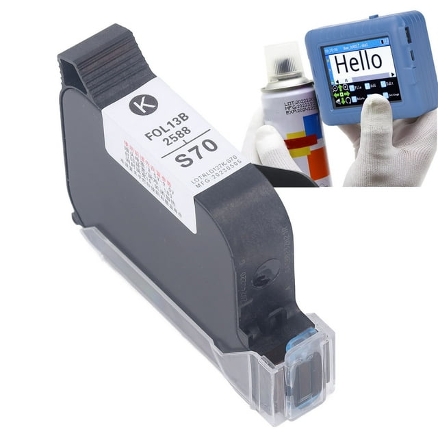 Encre de Remplacement 42 ml pour Imprimante à Jet d'Encre, Haute Adhérence et Séchage Rapide