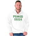 thumbnail image 3 of Proud Irish St Patrick's Day Shamrock Hoodie Sweatshirt Women Men Brisco Brands M, 3 of 6