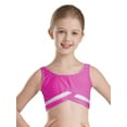 thumbnail image 2 of Lejafay Kids Girls Camisole Sport Bras Crop Top Sleeveless Gymnastics Dance Yoga T-Shirt Activewear Hot Pink 8, 2 of 6