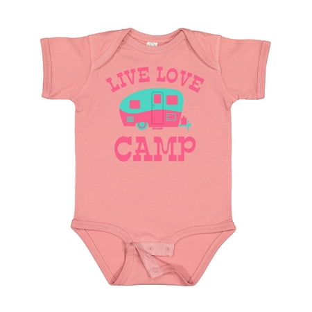 

Inktastic Live Love Camp RV Girls Baby Bodysuit