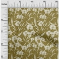 thumbnail image 1 of oneOone Cotton Jersey Brown Fabric Florals Sewing Fabric By The Yard Printed Diy Clothing Sewing Supplies 58 Inch Wide, 1 of 4