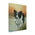 thumbnail image 3 of Canvas Wall Art - John Silver 'Border Collie in Winter Landscape' Wall Art for Living Room, Bedroom, or Office Décor by Trademark Fine Art - 24 x 32 Inches, 3 of 4