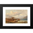 thumbnail image 2 of Emil Barbarini 18x13 Black Modern Framed Museum Art Print Titled - Der Haider See (Sudtirol, Valentine's Day Lake), 2 of 5