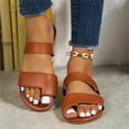 thumbnail image 5 of eczipvz Chaussures pour Femmes Mode Été Semelles Colorées Respirantes avec Sandales d'Extérieur, Marron, 5 of 5