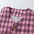 thumbnail image 6 of Tisuna Solid Color Gentleman Outfits For Toddler Boys Short Sleeve Lapel Collar Shirts Button Down Vest Elastic Waist Shorts Set Comfortable Little Boys Summer Clothes Pink Size 4-5 Years, 6 of 7