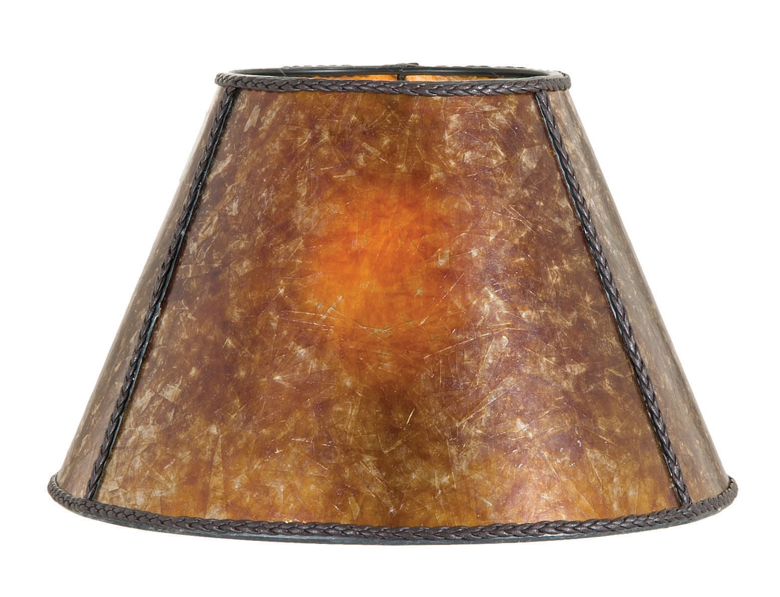 B&P Lamp® Mica Shade, Antique Amber