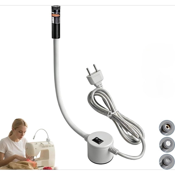 Magnetic Positioning Quilting Laser Light for Sewing Machine - Dot/Straight Line/Crosshair Replaceable Header, Adjustable Sewing Red Guide Light, for Serger Embroidery Machines