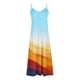 thumbnail image 4 of Puntoco Vestidos Mujer Moda Elegante Verano Casual Sólido V-Cuello Camis Vestido Largo Sin Mangas, 4 of 5