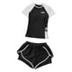 thumbnail image 3 of Traje de baño para mujer, bikini de manga corta, protección contra erupciones, para piscina 2XL, 3 of 9