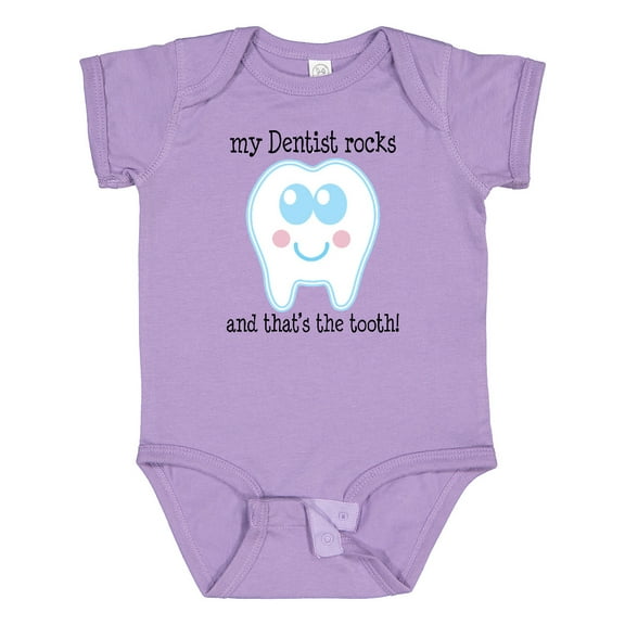Inktastic Dentist Rocks Tooth Boys or Girls Baby Bodysuit