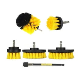 Bring It On Cleaner Drill Brush Attachment Set Three Brushes Plus 6 Inch Extension Use On Grout Cars Bathroom Surfaces Tile Baseboard Shower and Tubs Walmart