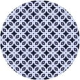 thumbnail image 1 of Ahgly Company Machine Washable Indoor Round Transitional Heavenly Blue Area Rugs, 3' Round, 1 of 7