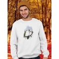 thumbnail image 2 of Pastel Parrots Iv Sweatshirt Men -John Gould Designs, Male Large, 2 of 4