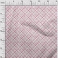 thumbnail image 2 of oneOone Cotton Poplin Twill Crimson Red Fabric Geometric Check Dress Material Fabric Print Fabric By The Yard 56 Inch Wide, 2 of 4