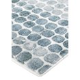 thumbnail image 2 of 8' X 10' Blue And Gray Polka Dots Distressed Stain Resistant Area Rug, 2 of 4