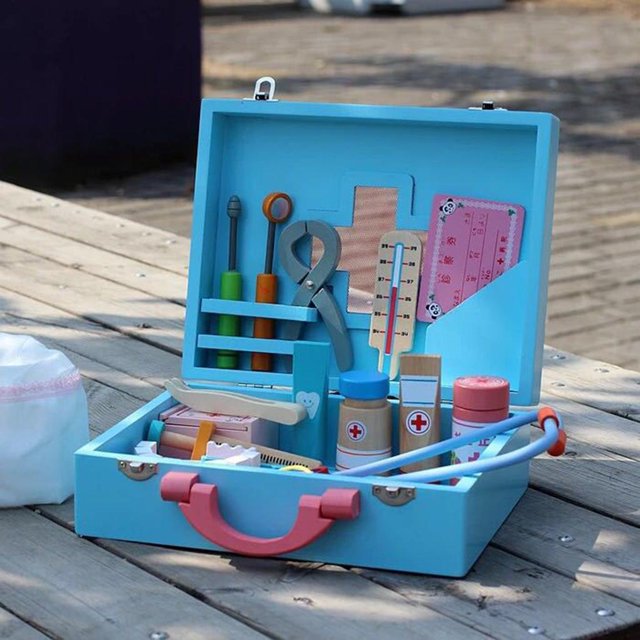Caja de 30 Piezas de Roles para s de Caja de de Caja de Herramientas para Y Niñas de Simulación Ju perfke Kid Doctor Nurse Role Play Toy