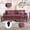 WINE RED, variant on Newest Mid Century Modern Chenille Loveseat for Small Space & Apartment, with Thick Removable Cushion and Wood Feet, Beige