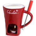 thumbnail image 1 of Tea Candle Fondue Set - Chocolate Fondue Mug Set - Chocolate Melting Mug Use The Included Tea Light Candles To Heat And Create A Cozy Atmosphere While Keeping The Hot Pot Warm, 1 of 8