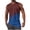 Dark Blue, variant on srobpty Mens Summer Print Sleeveless Round Neck Tank Tops Gradient Color for Gym Training and Daily Sports Wear