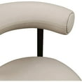 thumbnail image 5 of Meridian Furniture Bordeaux Taupe Vegan Leather Counter Stool (Set of 2), 5 of 10