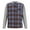 Z-Blue#09, variant on Mens Hoodies Flannel Hoodie Shirts Casual Button Down Plaid Shirt Long Sleeve Hooded with Pocket, Orange XL