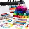 thumbnail image 1 of Multi-Piece Crochet Yarn Kit for Beginners and Professionals - Complete Knitting Kit with Tools for DIY Sweaters and Scarves, Includes Storage Bag, 1 of 5