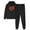 Black, variant on JURANMO Sweatsuits for Women Set, 2 Piece Outfits Cute Teen Girls Heart Graphic Hoodie Sweatshirts and Sweatpants Two Piece Matching Outfits Todays Daily Deals Black S