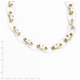 thumbnail image 2 of Chisel Stainless Steel Polished Yellow IP & White Ceramic 20in Necklace, 2 of 4