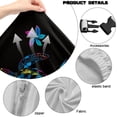 thumbnail image 7 of SCRAWLGOD Sea Turtle Floral Print Black Set of 4 Gaming Chair Covers Slipcovers with Armrest Covers, Breathable Game Computer Office Desk Chair Cover Protector, 7 of 7