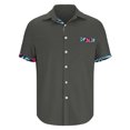 thumbnail image 3 of Shorts pour Hommes, Chemises pour Hommes, Mode Décontractée Col Rabattu Imprimé Manches Courtes Chemise Blouse, 3 of 5