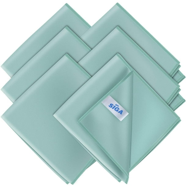 Mr Siga Ultra Fine Microfiber Cloths For Home Car And Glass Pack Of 6 35 X 40 Cm 13 7 X 15 7 Walmart Com