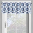 thumbnail image 2 of Ambesonne Paisley Valance Pack of 2, Vintage French Blue, 54"X18", Blue White, 2 of 5