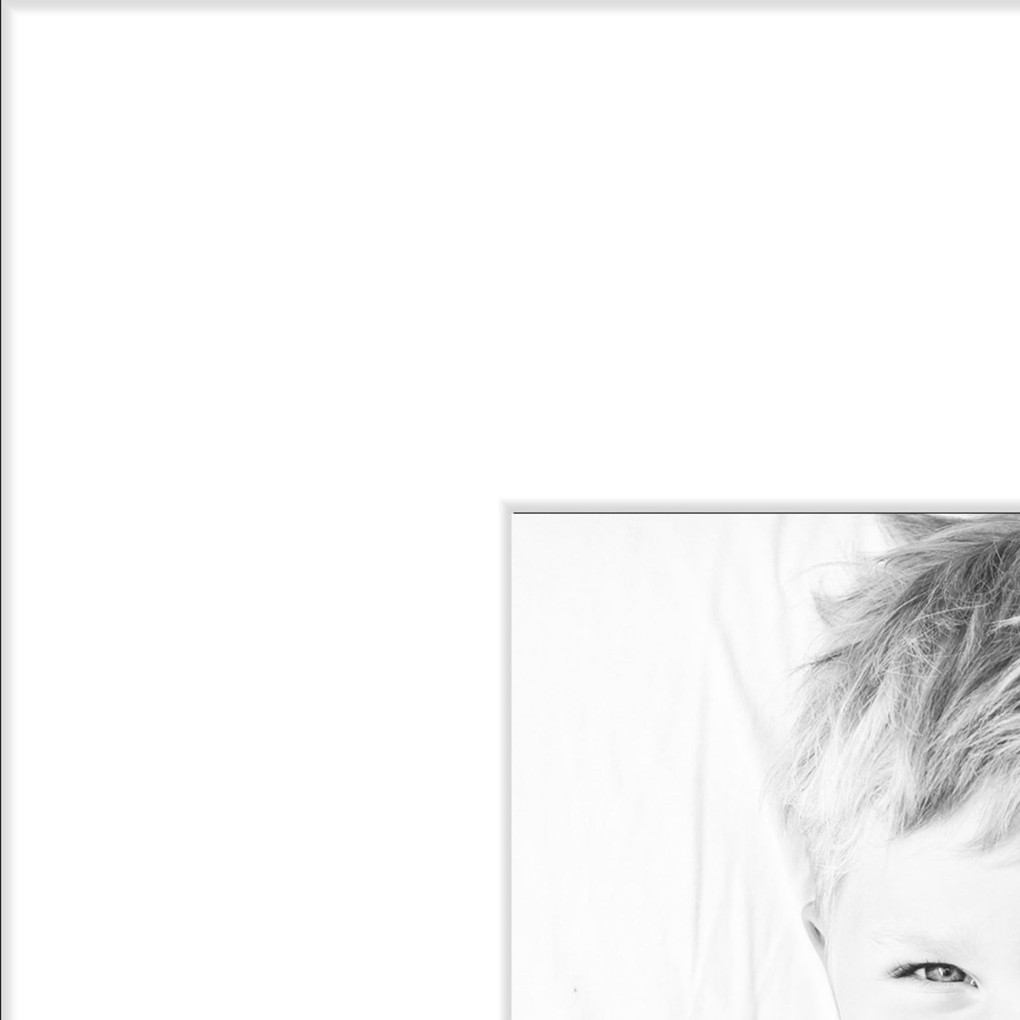 ArtToFrames 14x14 Inch Contemporary White Picture Frame, This White