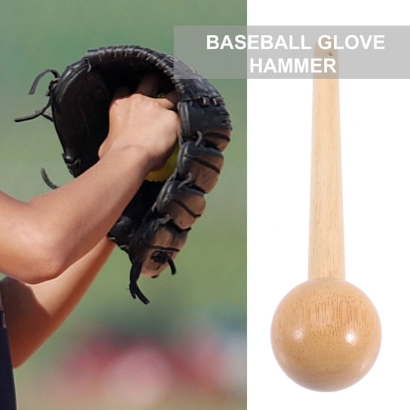 DEEPCRAFF Wooden Baseball Glove Shaping Hammer for Glove Repair and Maintenance, Beige, 1 Piece
