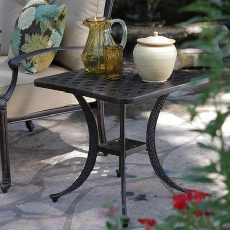 Palazetto Milan Collection Cast Aluminum End Table