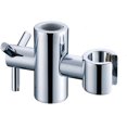 thumbnail image 1 of Soporte de cabezal de ducha de repuesto para barra deslizante - Altura y ángulo ajustables - Latón macizo - Plata - 20 mm, 1 of 2
