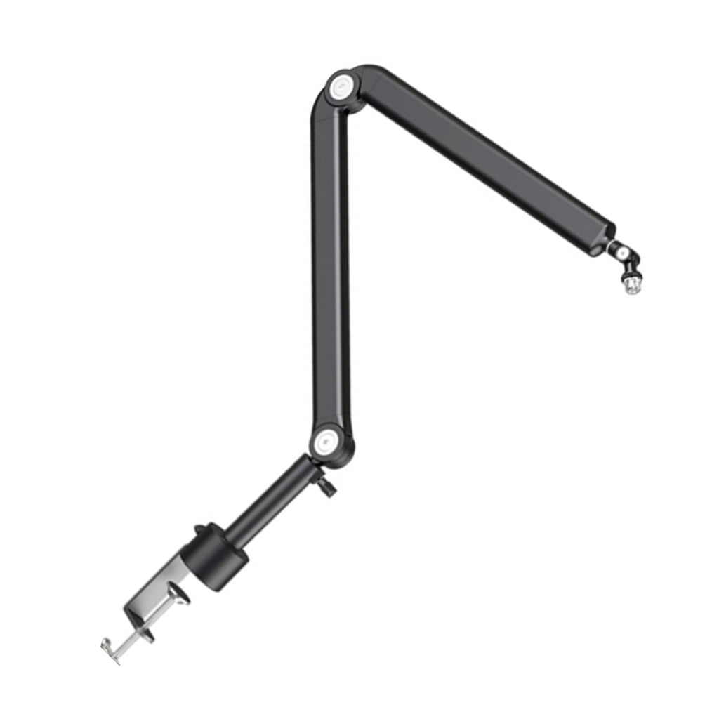 Boom Arm Adjustable 360 Rotatable Microphone Sturdy Stainless Steel Mic Desk, Table Stand Foldable Scissor Stable Mount