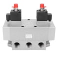 thumbnail image 1 of Electroválvula de aire de doble bobina, control electrónico, 3 posiciones, 5 vías, G1 pulg., 0,15-0,8 MPa, K35D2H-25DC24V, 1 of 14