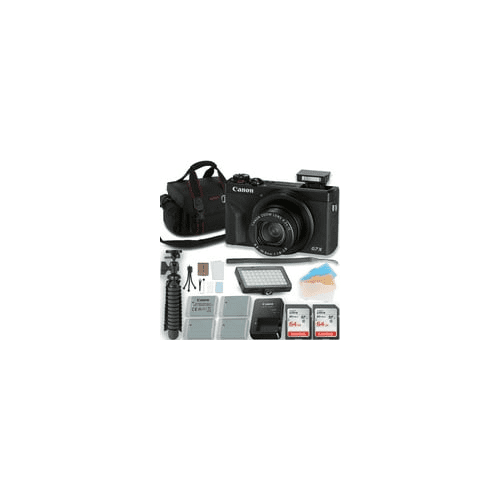 Canon PowerShot G7 X Mark III Kit: LED Light, 3 Batteries Canon PowerShot G7 X Mark III Kit: LED Light, 3 Batteries